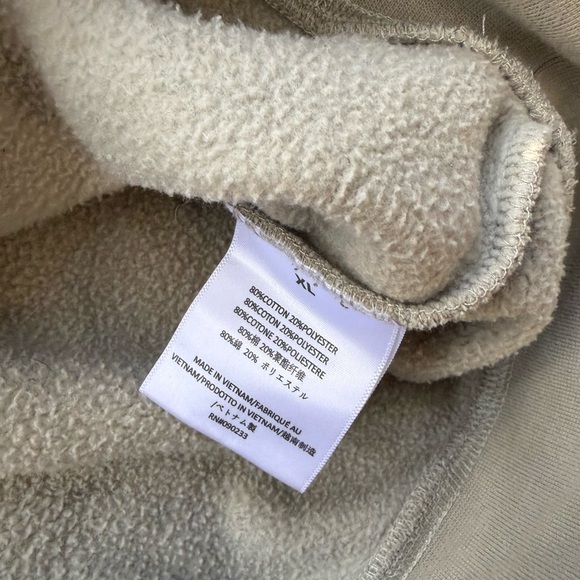 Essentials Beige Hoodie for Men - Picture 4 of 5
